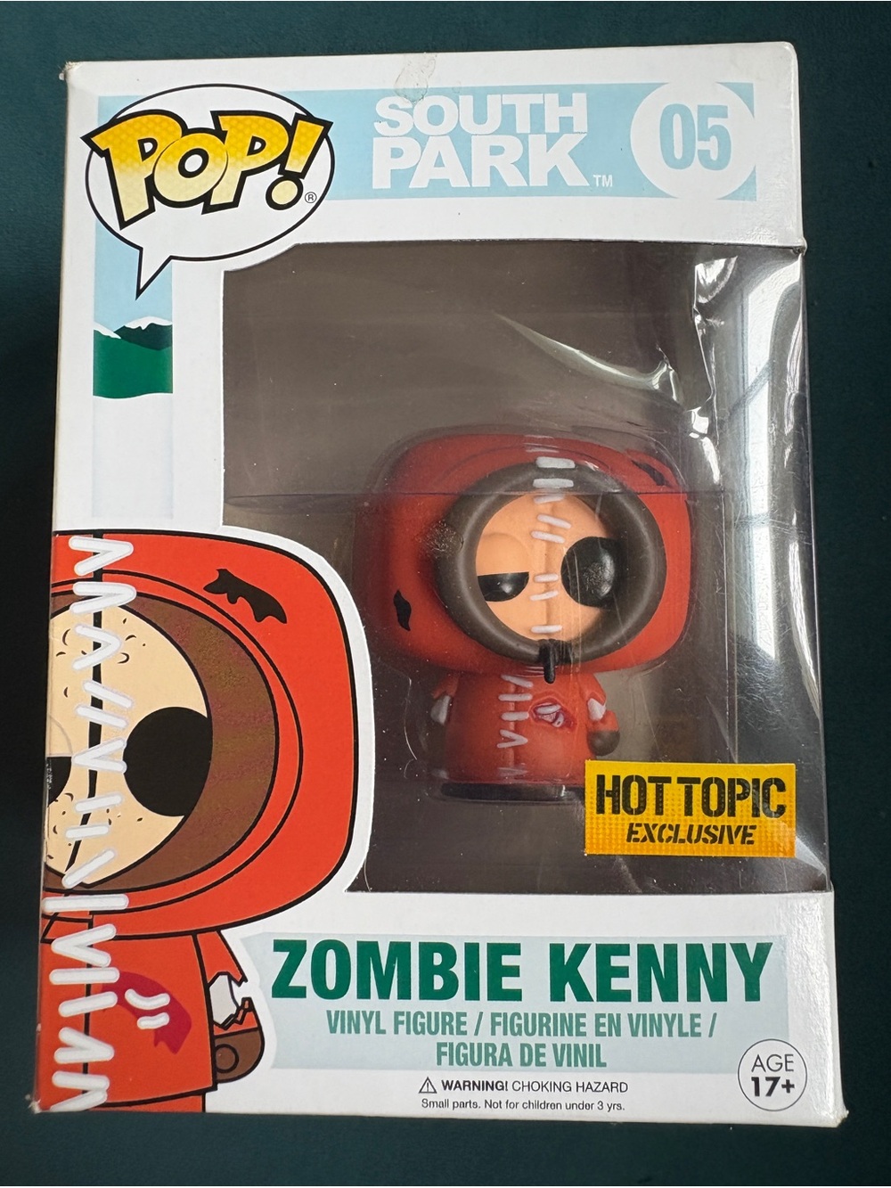 Funko Pop South Park Zombie Kenny Hot Topic Exclusive